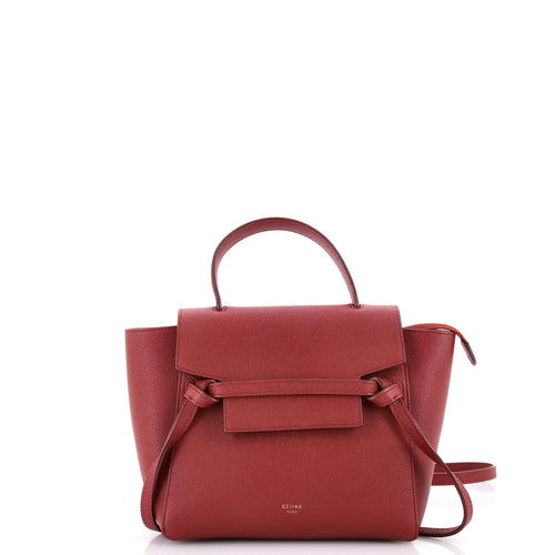CELINE Belt Bag Textured Leather Nano