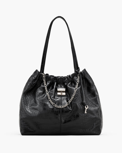 Marc Jacobs The Croc Cristina Tote in Black