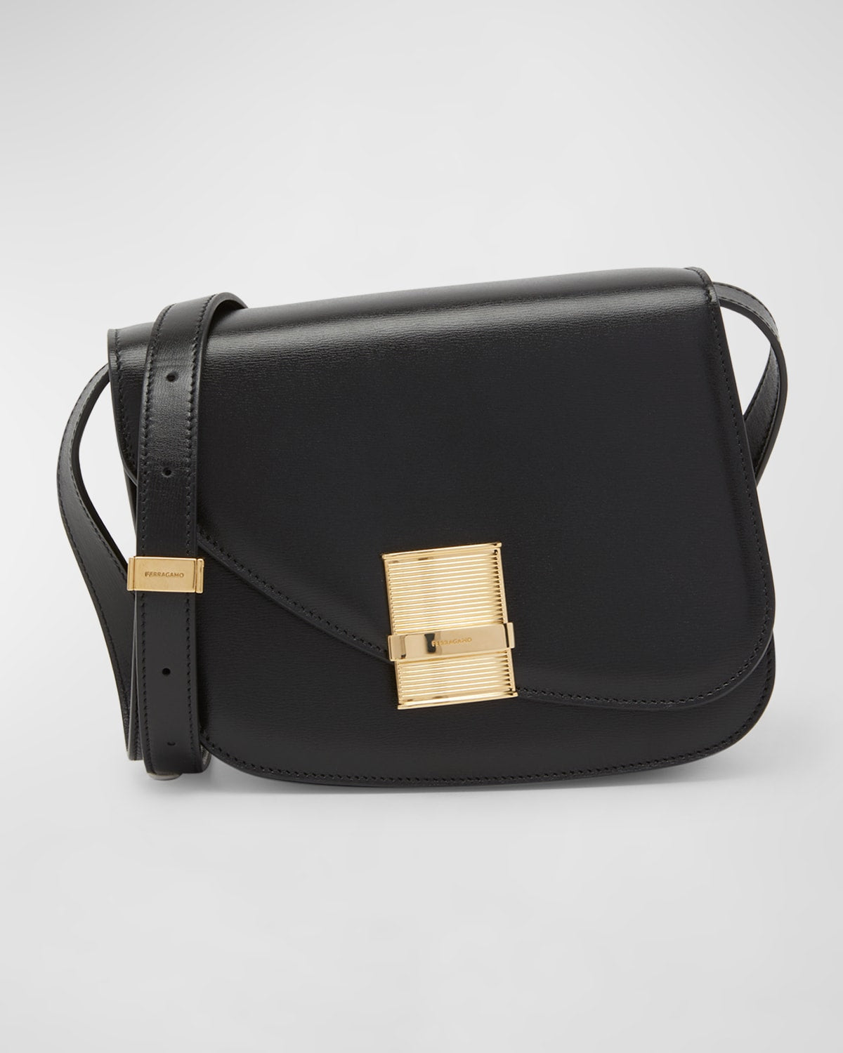 Ferragamo Fiamma Small Leather Crossbody Bag