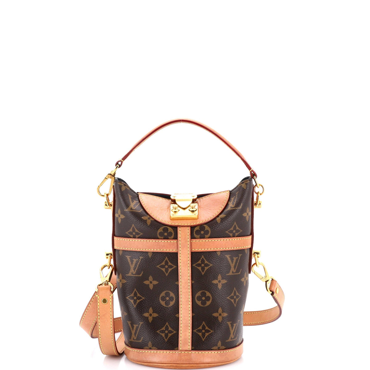 Louis Vuitton Duffle Handbag Monogram Canvas