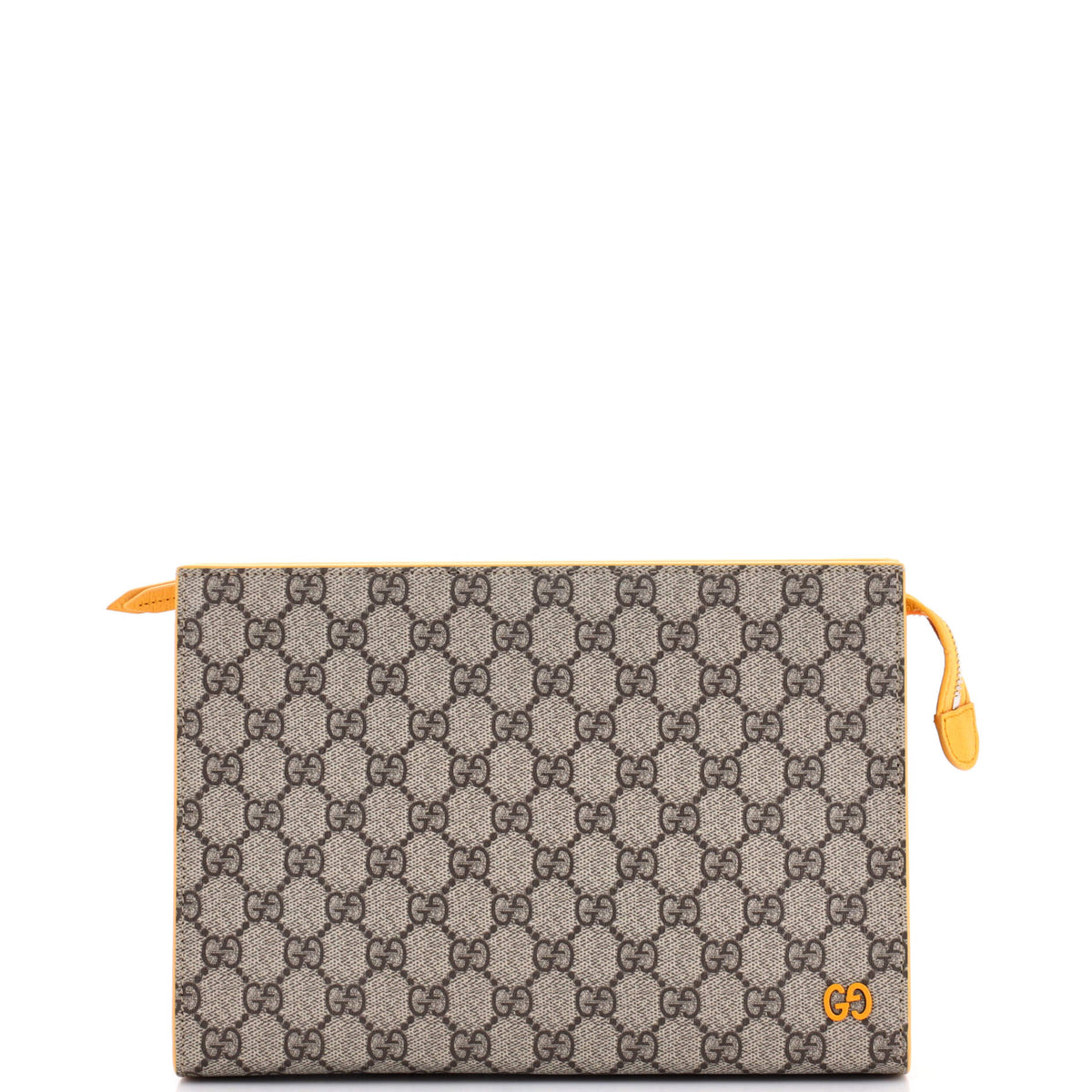 Gucci GUCCI GG Wristlet Zip Pouch GG Coated Canvas Medium