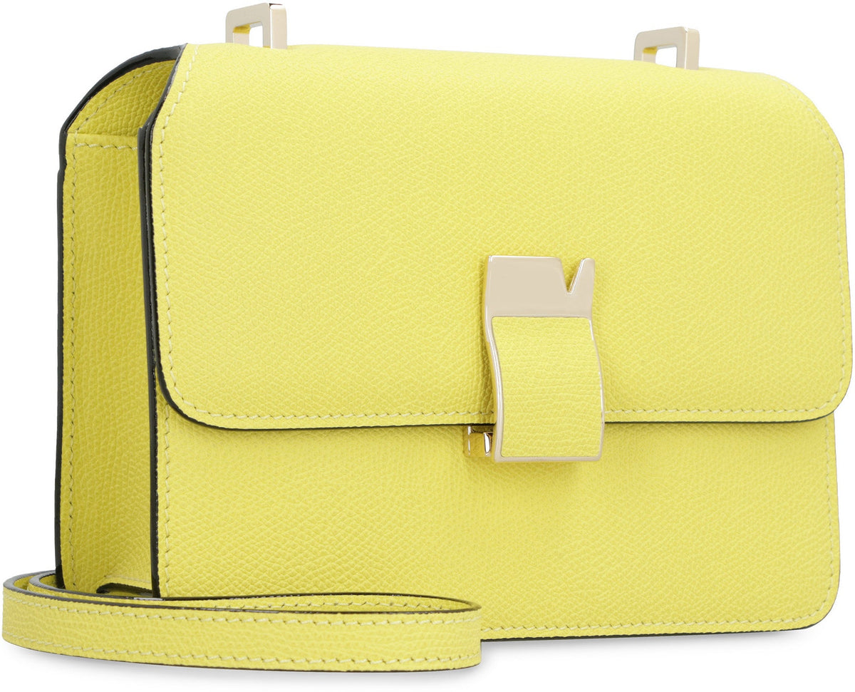 Valextra Women's Nolo Mini Leather Crossbody Bag in Yellow | WBNL0065028LOC99 Color JC