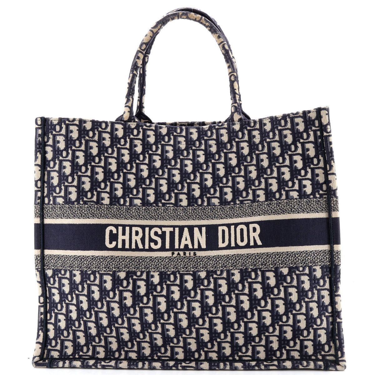 Christian Dior Book Tote Oblique Canvas Large