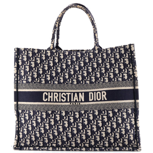 Book Tote Oblique Canvas Large