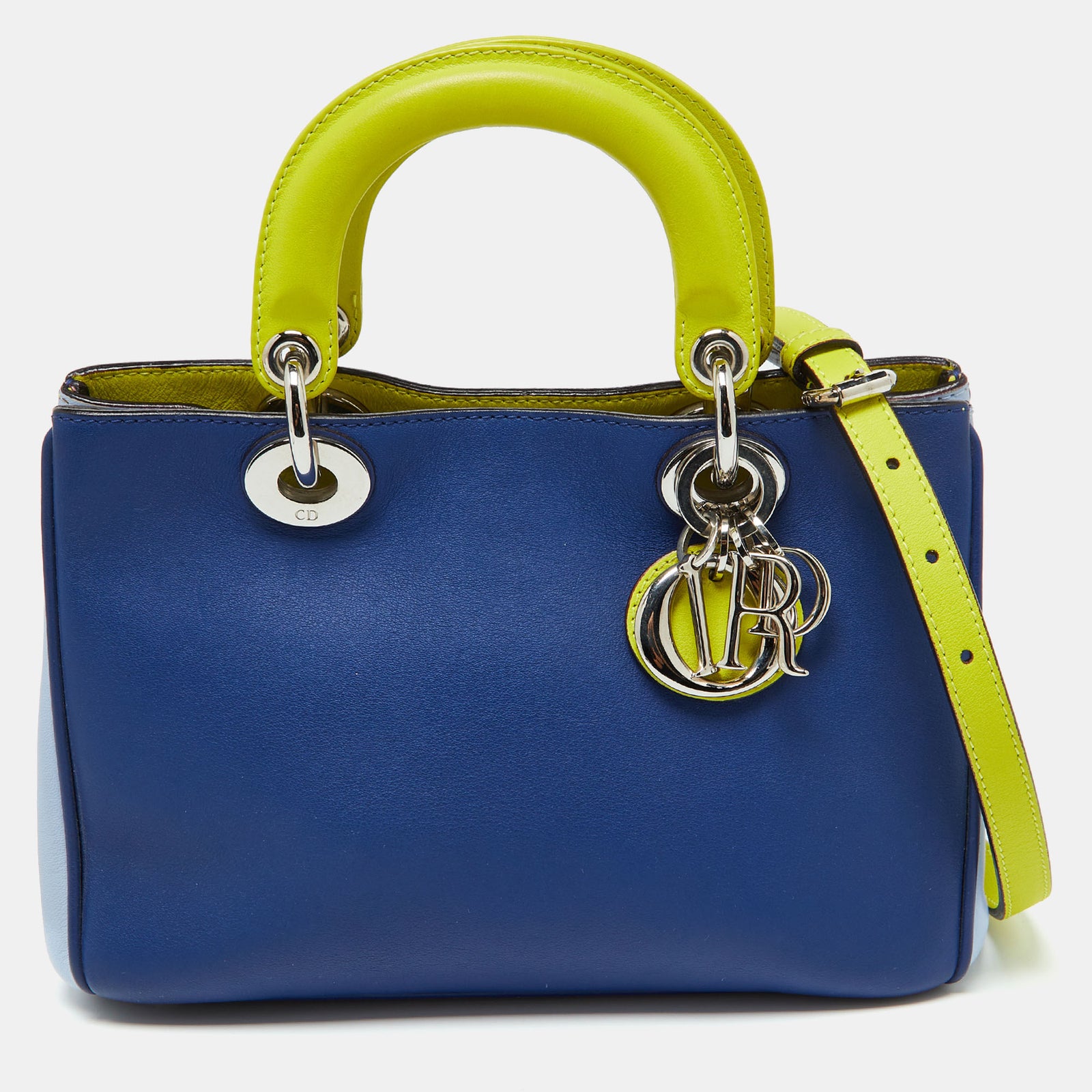 Dior Dreifarbige Mini-Diorissimo-Tasche aus Leder