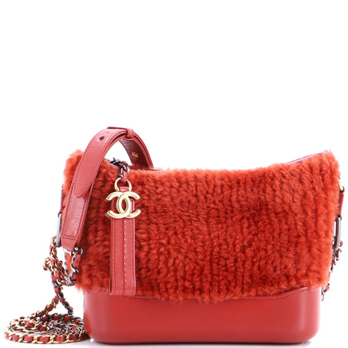 CHANEL Gabrielle Hobo Shearling and Leather Small