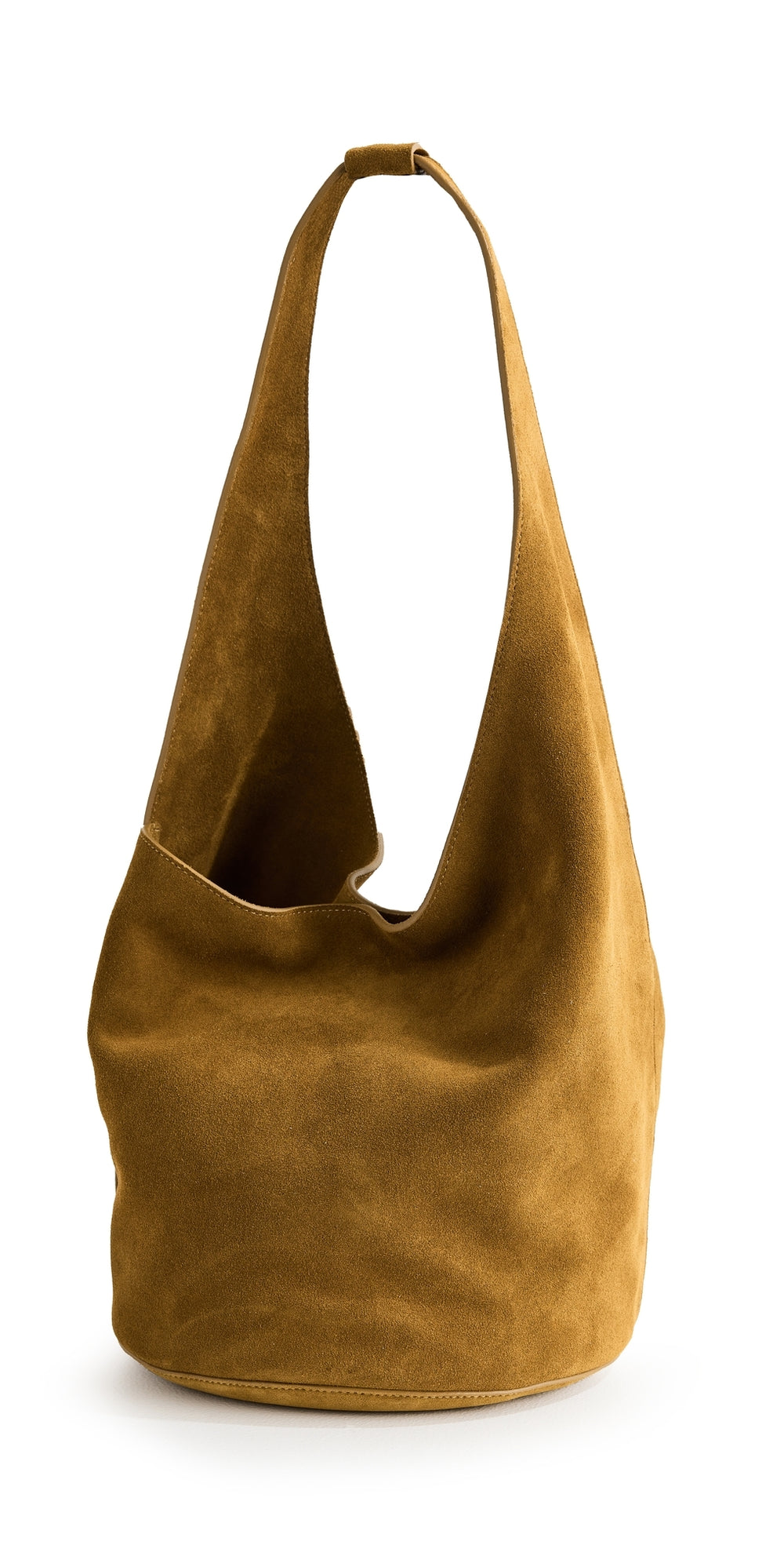 Medium Silvana Bucket Bag Bog Suede One Size