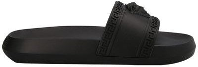 Versace Men's Slides Gomma in Black | Size 43 | 1008733DGO9G