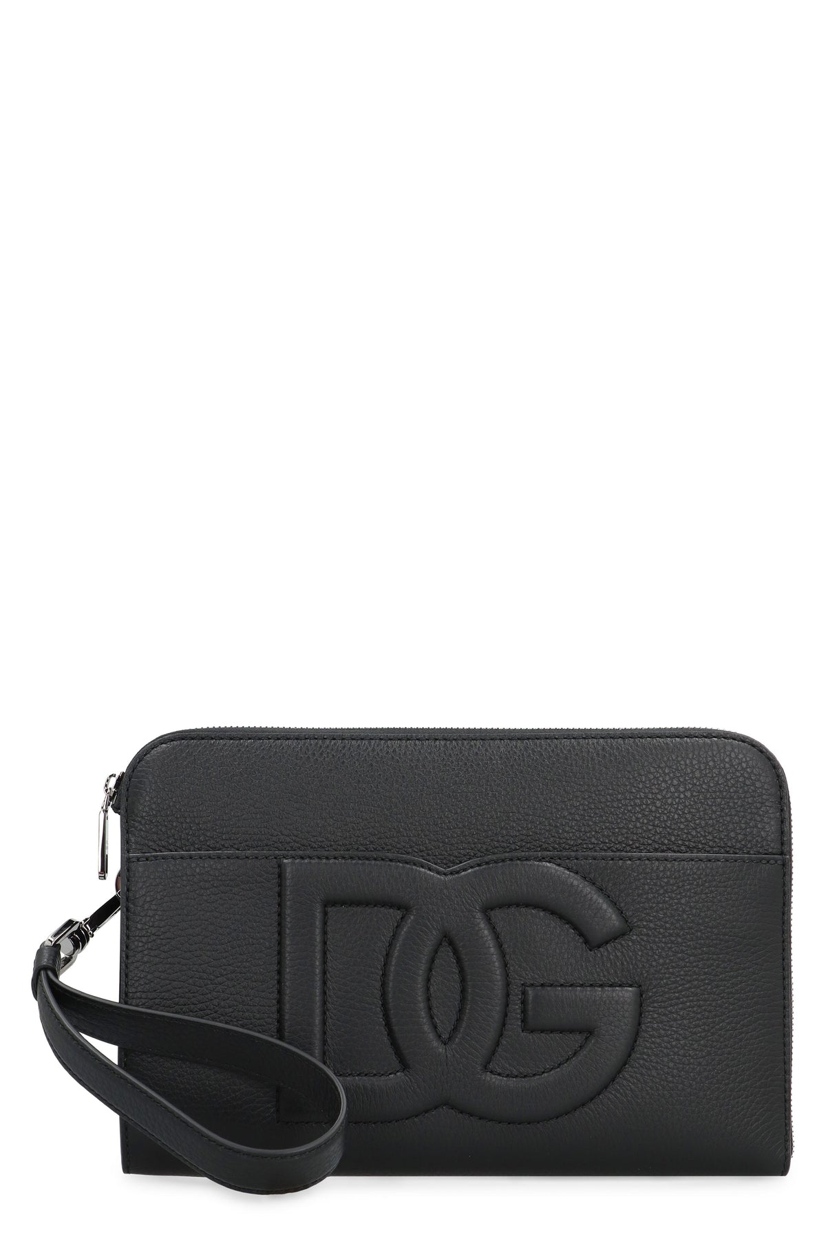 Dolce & Gabbana Men's Leather Pouch in Black | BM2338A8034 Color 80999