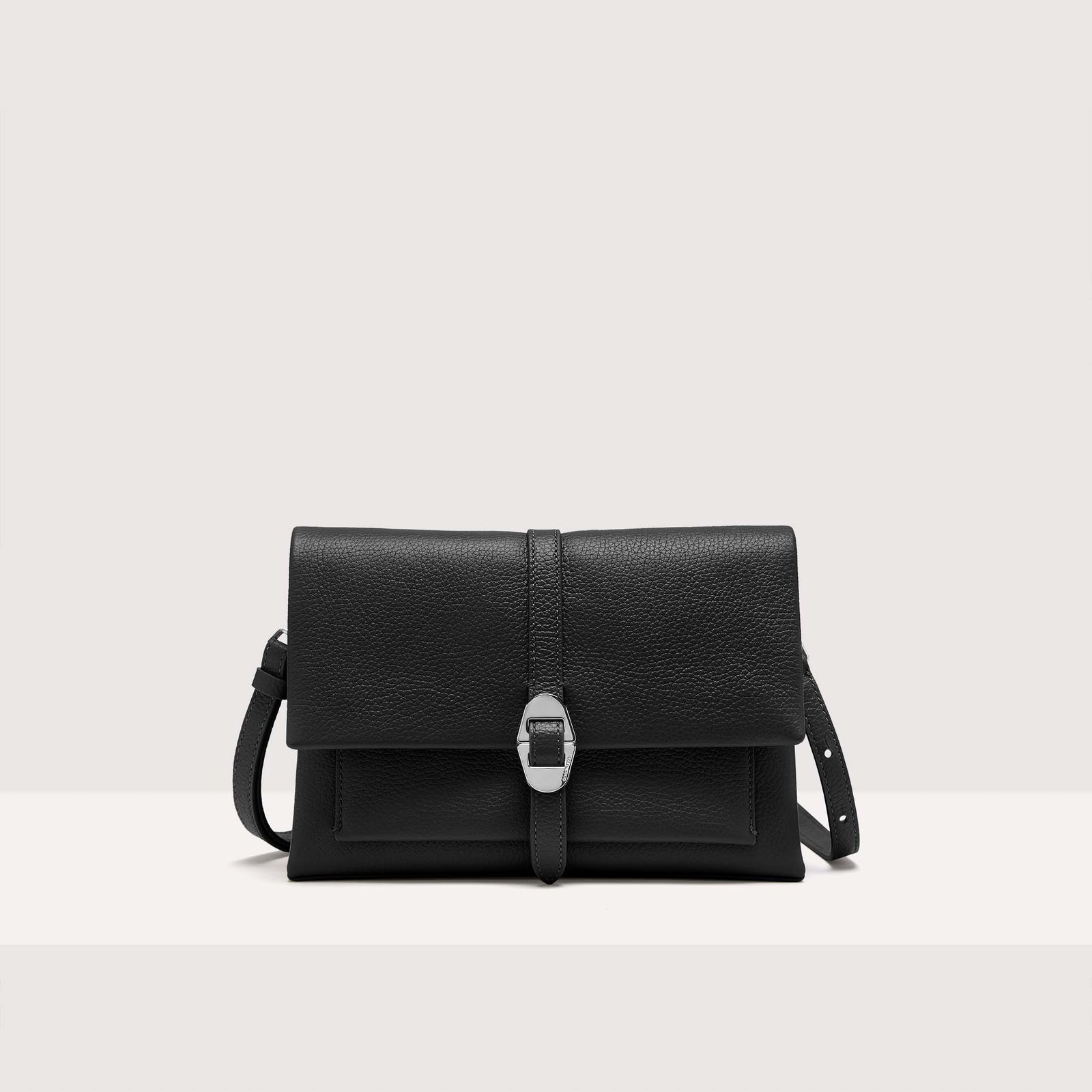 Coccinelle Grained Leather Shoulder Bag Dorian Small