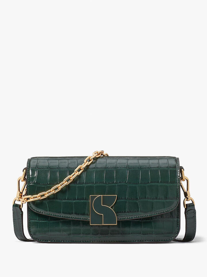 Kate Spade Au Dakota Croc-embossed Small Crossbody