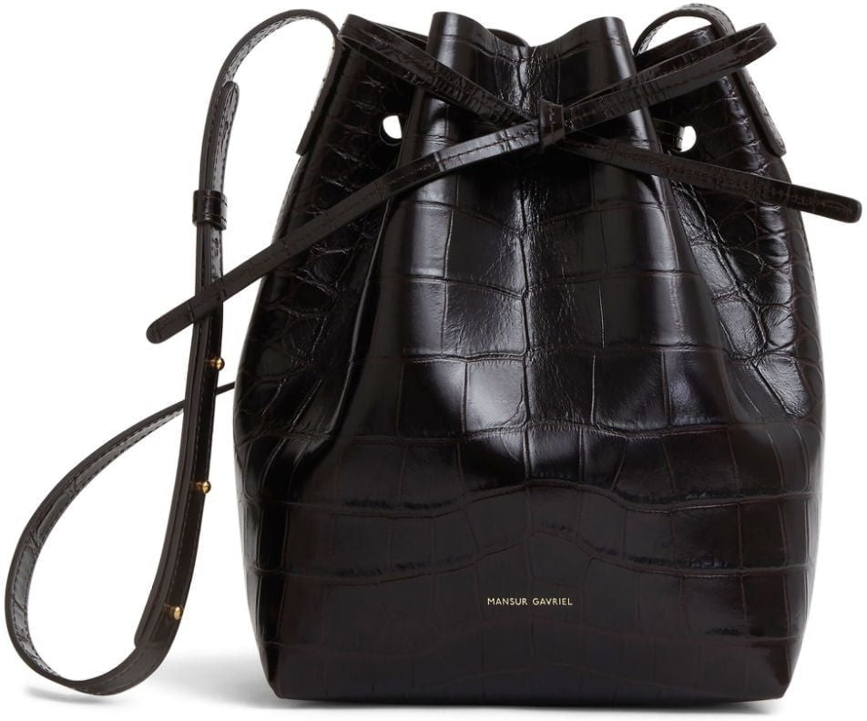 Women's Mini Bucket Bag in Chocolate | HMB004CPCHOC