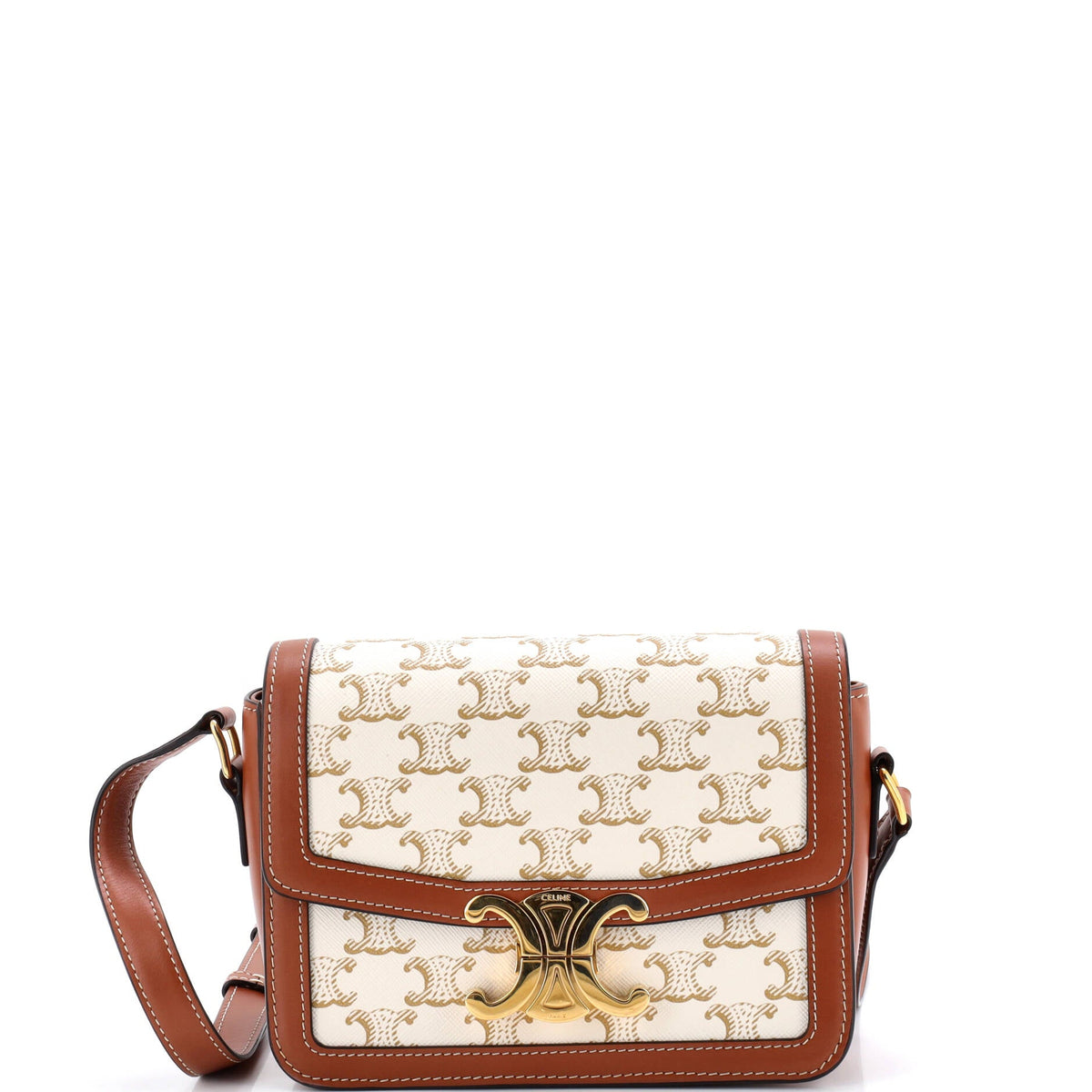 Celine CELINE Triomphe Shoulder Bag Triomphe Coated Canvas Teen
