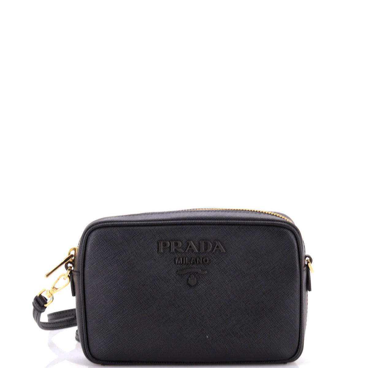 Prada PRADA Zip Crossbody Bag Saffiano Leather Mini