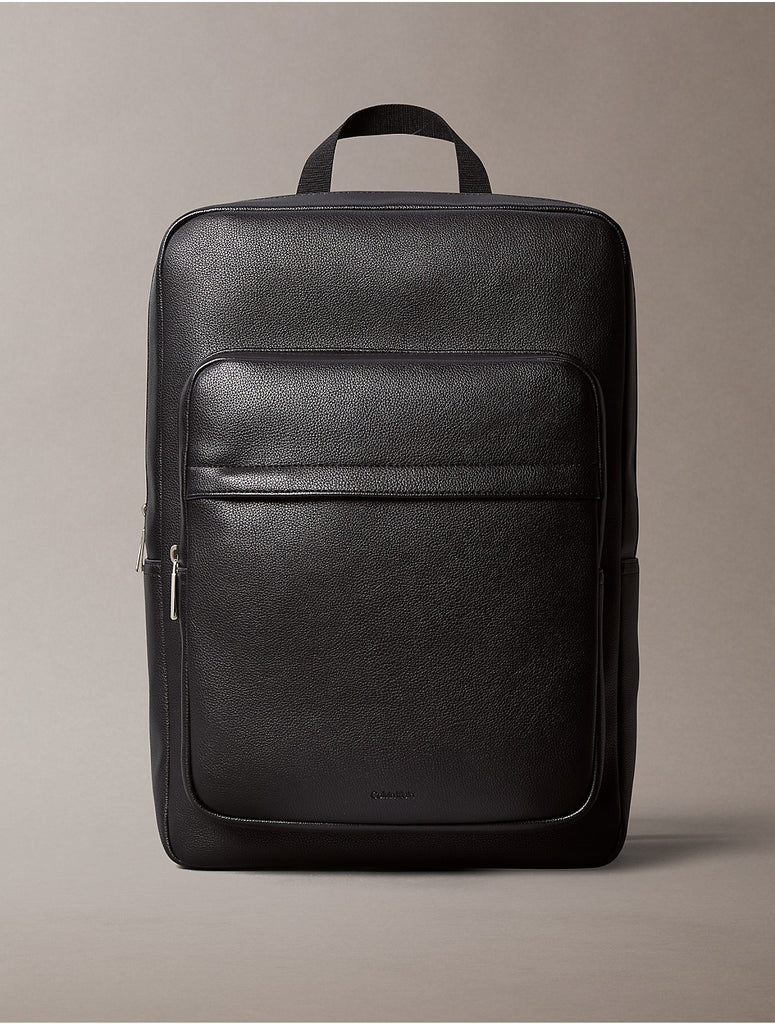 ★ ★ Men's CK Micro Pebble Slim Backpack 4D3005G Calvin Klein Men's Micro Pebble Slim Backpack In Titanium