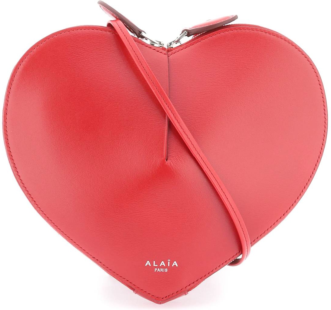 AlaÃ¯a Women's Leather Coeur Bag in Red | Size UNICA | AA1P003C0Y75