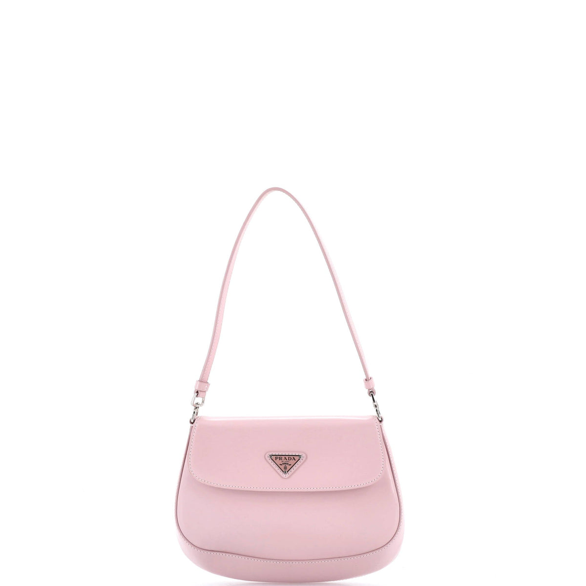 Prada PRADA Cleo Flap Shoulder Bag Spazzolato Leather Small