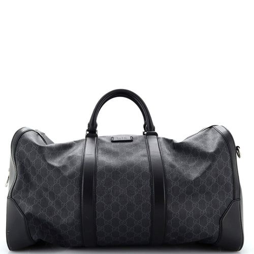 GUCCI Convertible Duffle Bag GG Coated Canvas Large