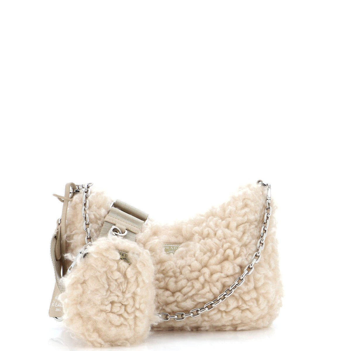 Prada PRADA Re-Edition 2005 Shoulder Bag Shearling Small