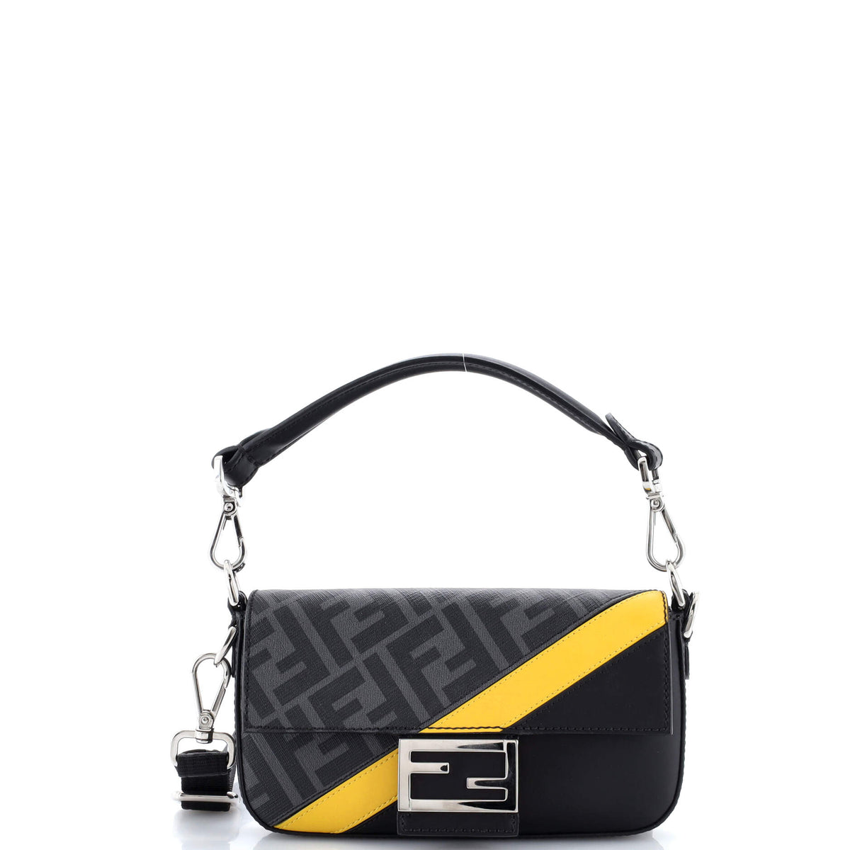 Fendi FENDI Baguette NM Bag Zucca Coated Canvas and Leather Mini