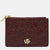 DKNY Burgundy Signature Embossed Leather Catherine Key Card Case