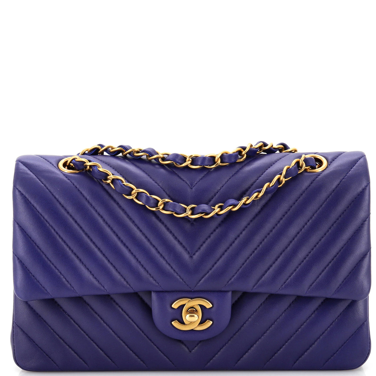 Chanel CHANEL Classic Double Flap Bag Chevron Calfskin Medium