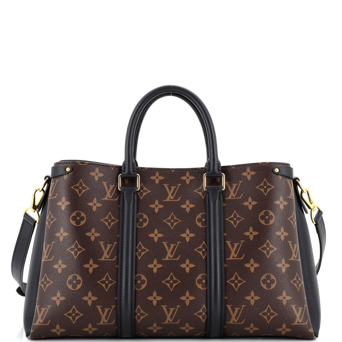 Louis Vuitton Soufflot Tote Monogram Canvas with Leather MM