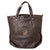 Brown Quilted Leather Tote