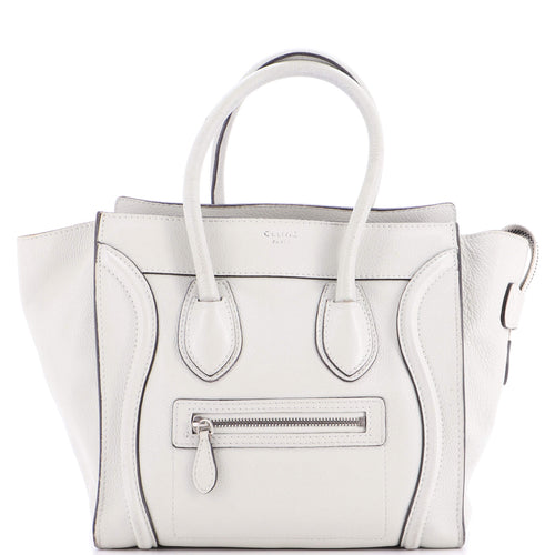 CELINE Luggage Bag Grainy Leather Micro