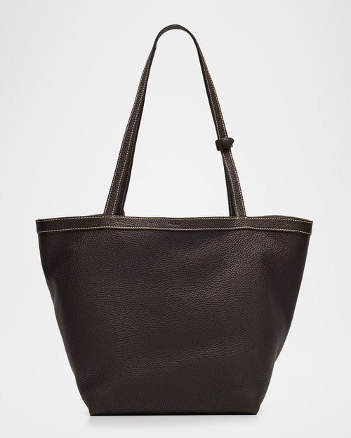 Park Grained Leather Tote Bag with Wristlet