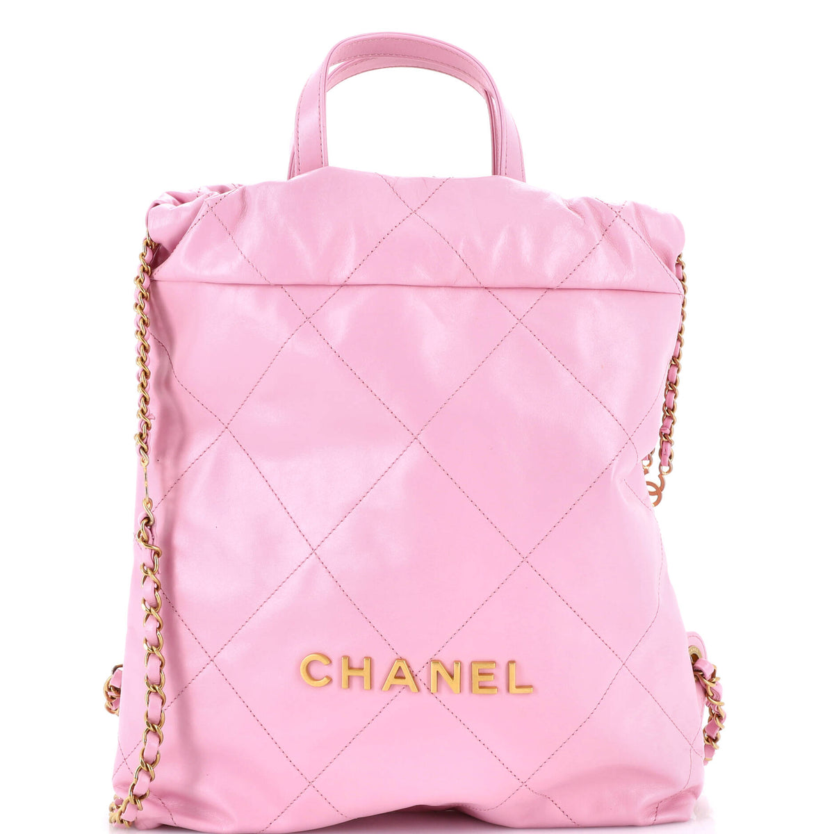 Chanel CHANEL 22 Chain Backpack Quilted Calfskin Medium