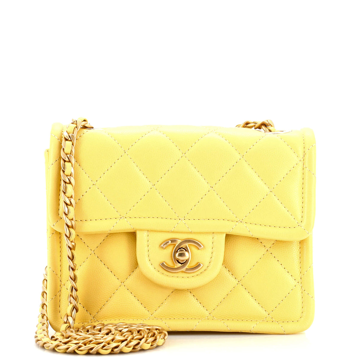 Chanel CHANEL Sweet Classic Flap Bag Quilted Caviar Mini