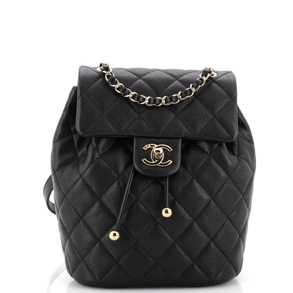 CHANEL Urban Spirit NM Backpack Quilted Caviar Mini