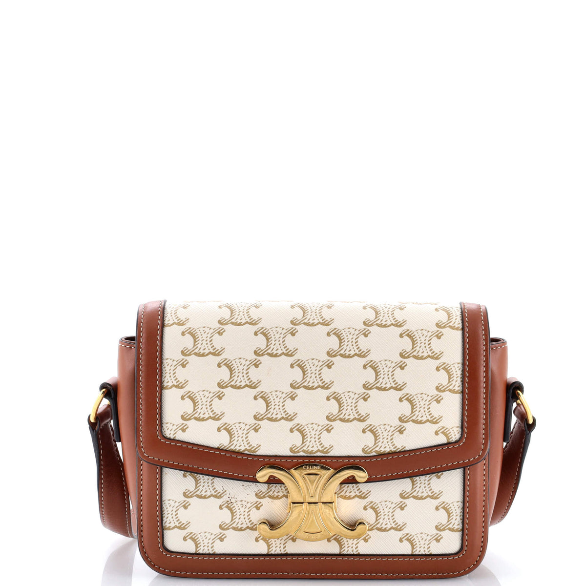 Celine CELINE Triomphe Shoulder Bag Triomphe Coated Canvas Teen