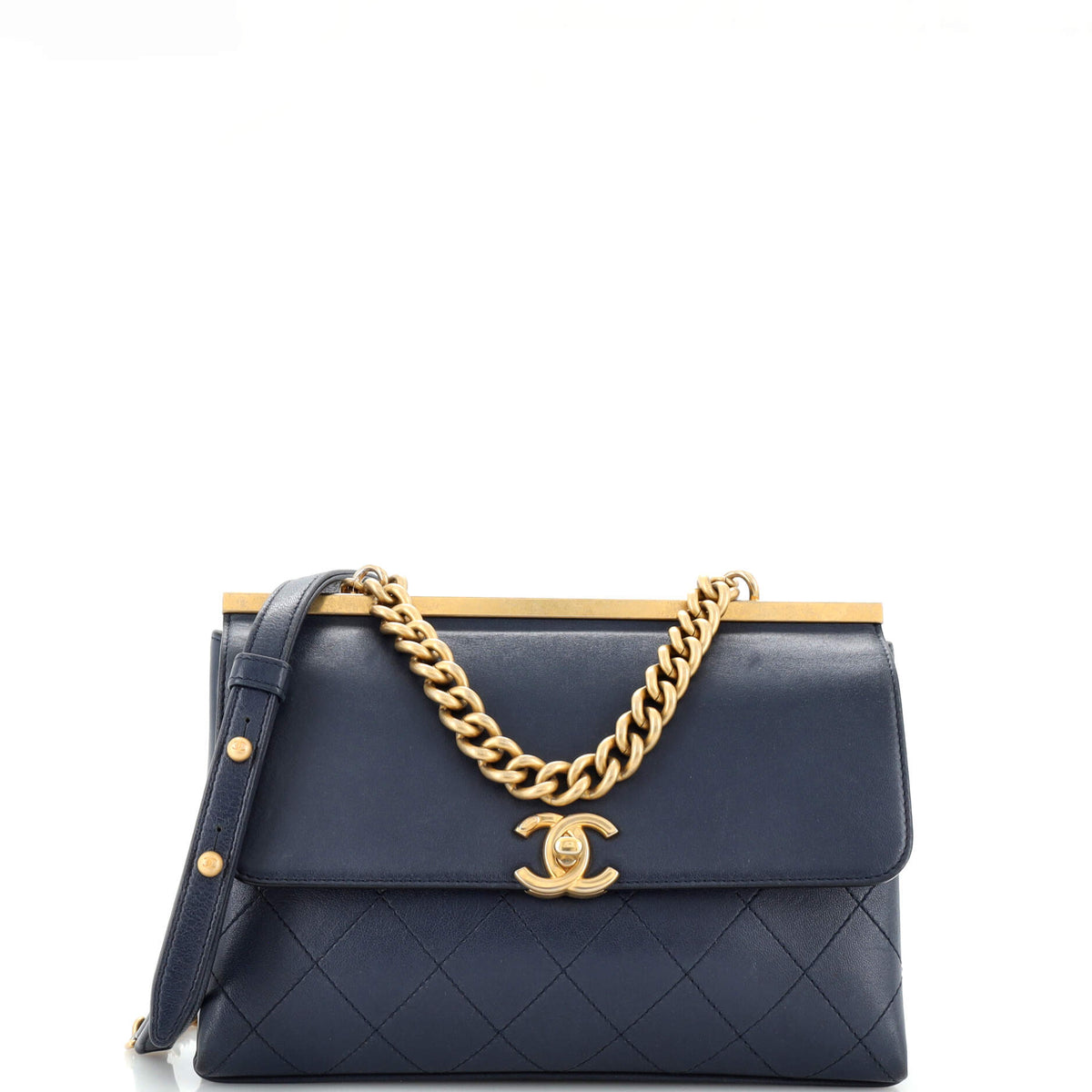 Chanel CHANEL Coco Luxe Flap Bag Quilted Lambskin Small