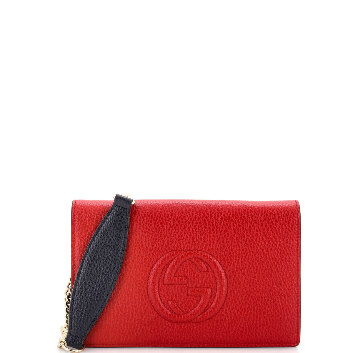 Gucci GUCCI Soho Wallet on Chain Leather