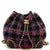 CHANEL Chained Drawstring CC Bucket Backpack Quilted Tweed Small