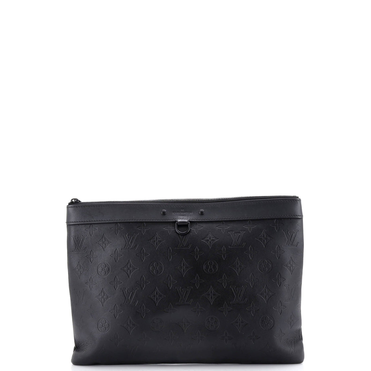 Louis Vuitton Discovery Pochette Monogram Shadow Leather GM