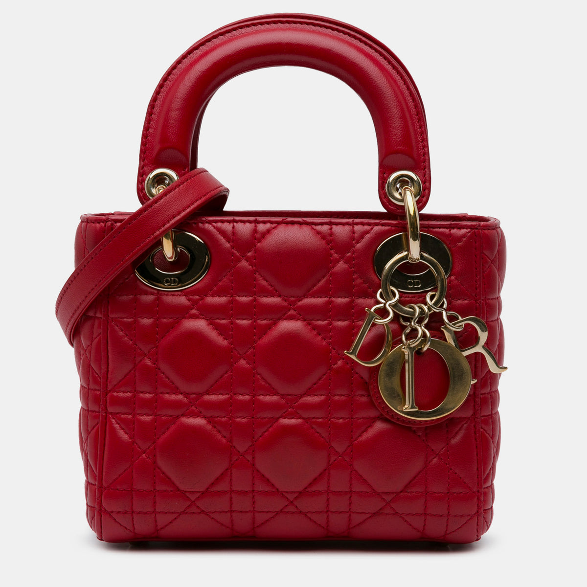 Dior Mini Lambskin Cannage Lady Dior