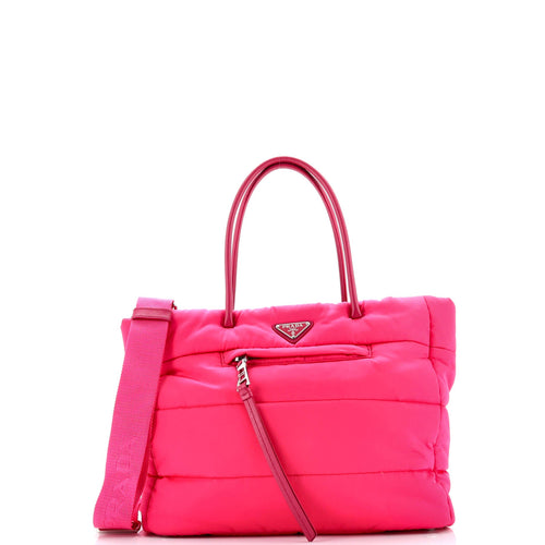 PRADA Bomber Tote Tessuto Small