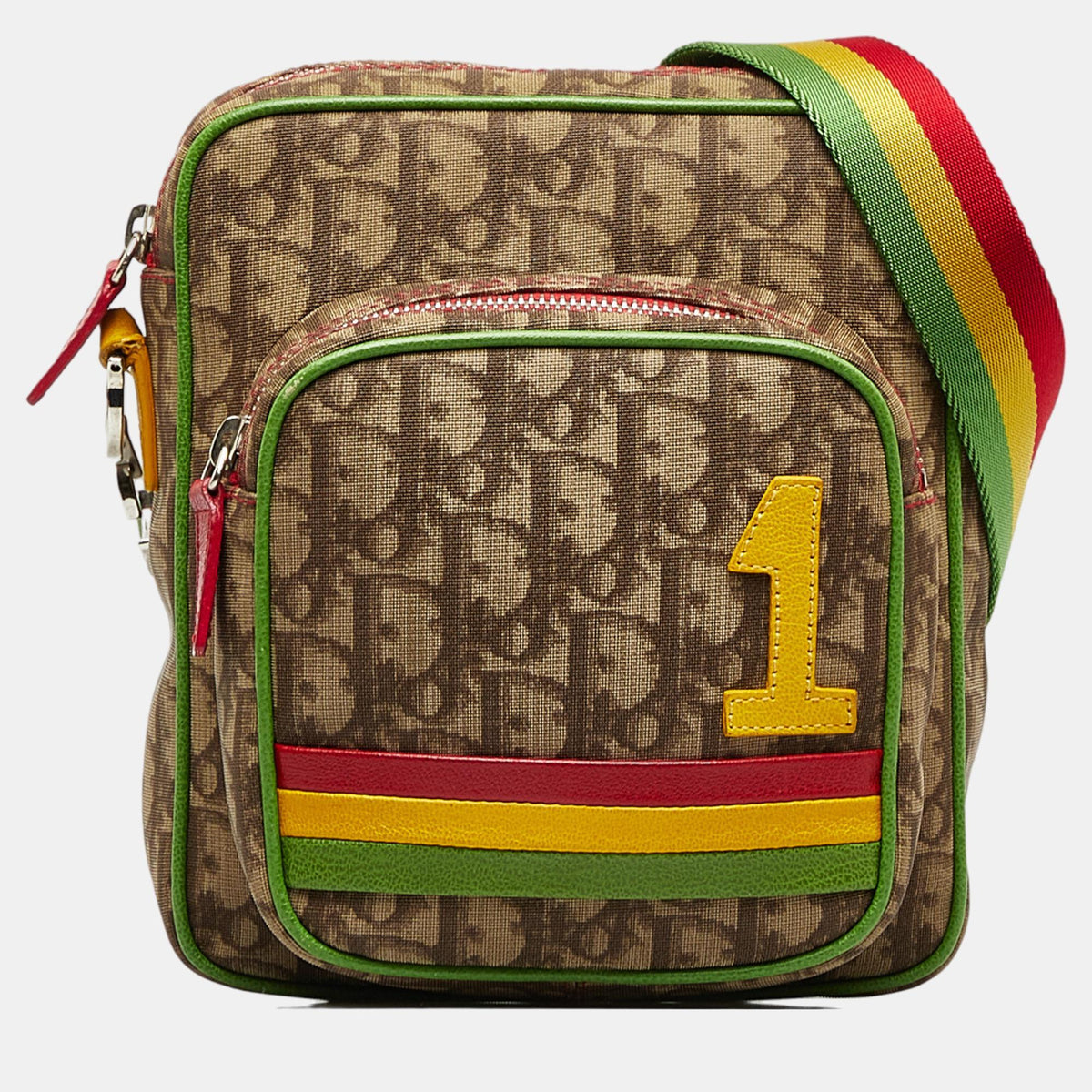 Dior Beige/Brown Diorissimo Rasta Crossbody Bag