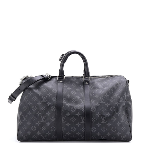 Keepall Bandouliere Bag Monogram Eclipse Canvas 45