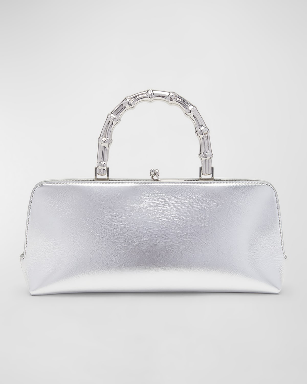 Jil Sander Goji Small Metallic Leather Top-Handle Bag