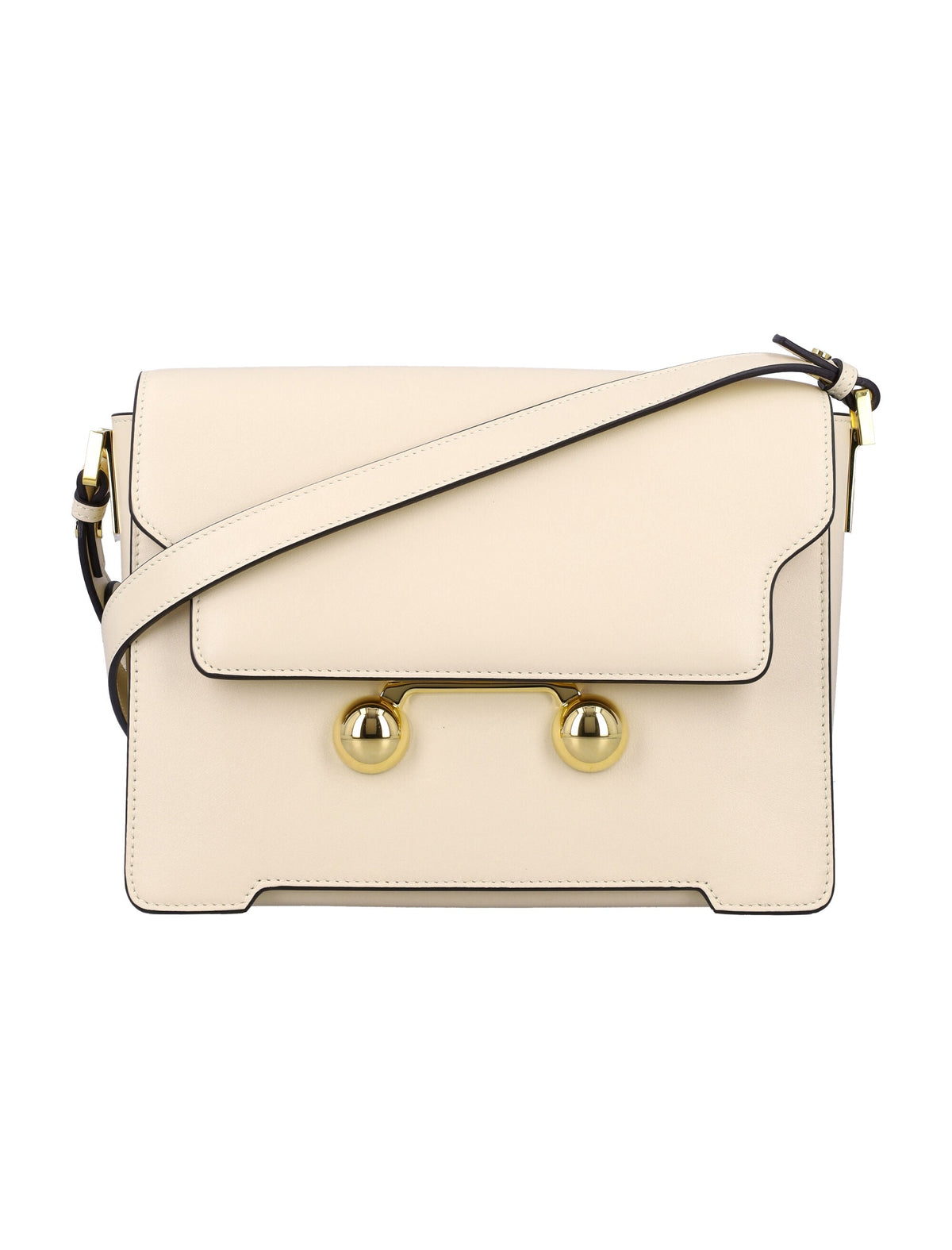 Marni Women's Trunkaroo Medium Shoulder Bag in White | 24ASBMP0195U0P6948 Color 00W12