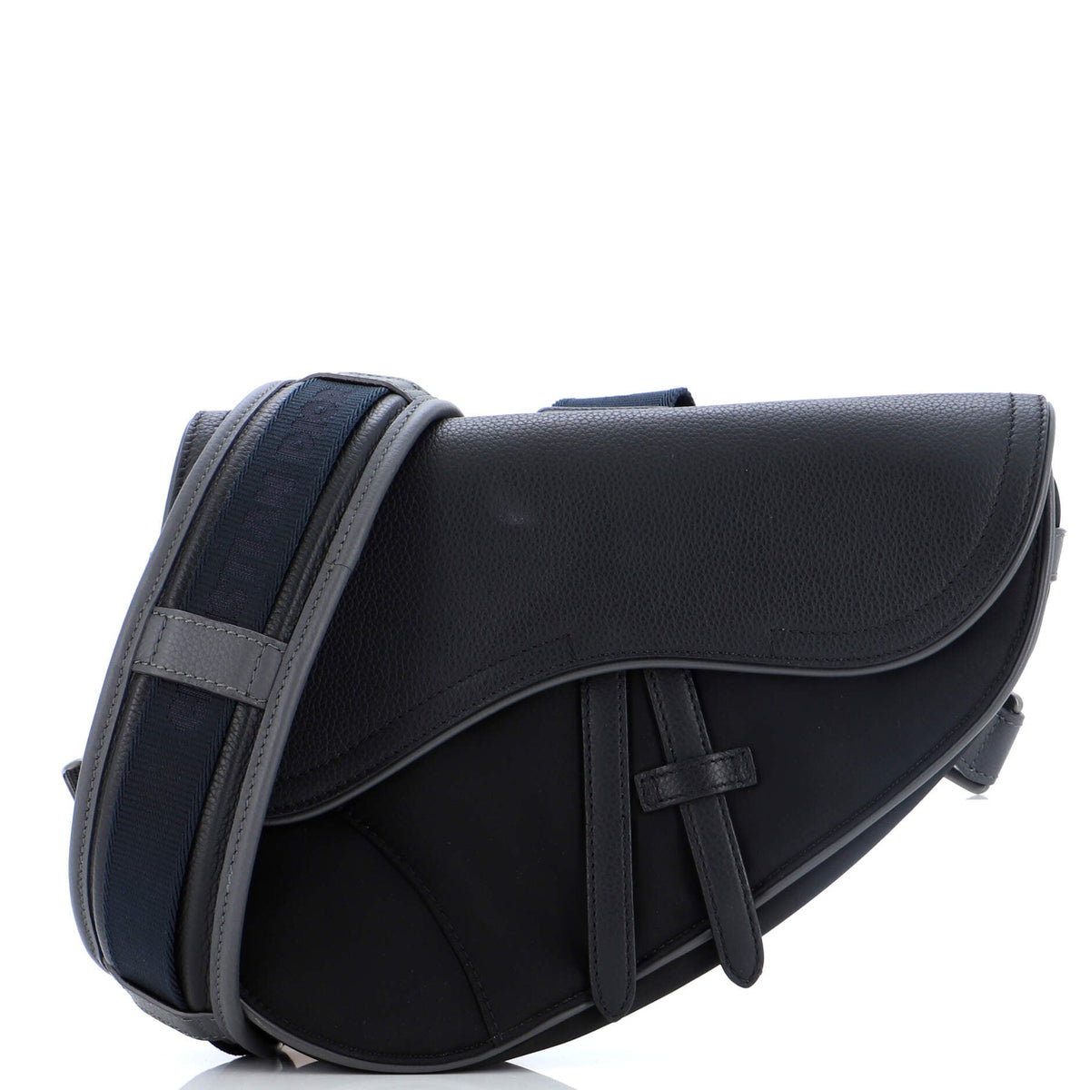 Christian Dior x Sacai Saddle Crossbody Bag Technical Fabric and Leather