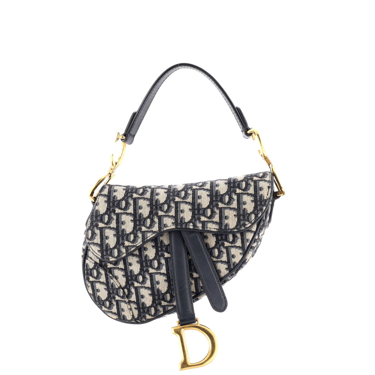 Christian Dior Saddle Handbag Oblique Canvas Mini