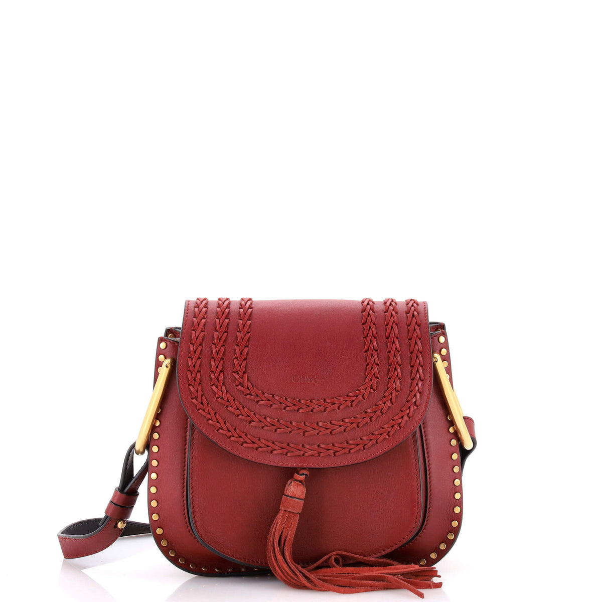 Chloe CHLOE Hudson Handbag Whipstitch Leather Medium