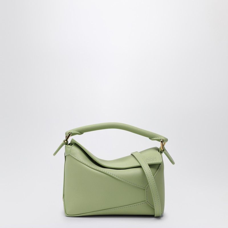 Loewe Women's Puzzle Mini Light Bag in Green | A510P88X26LE