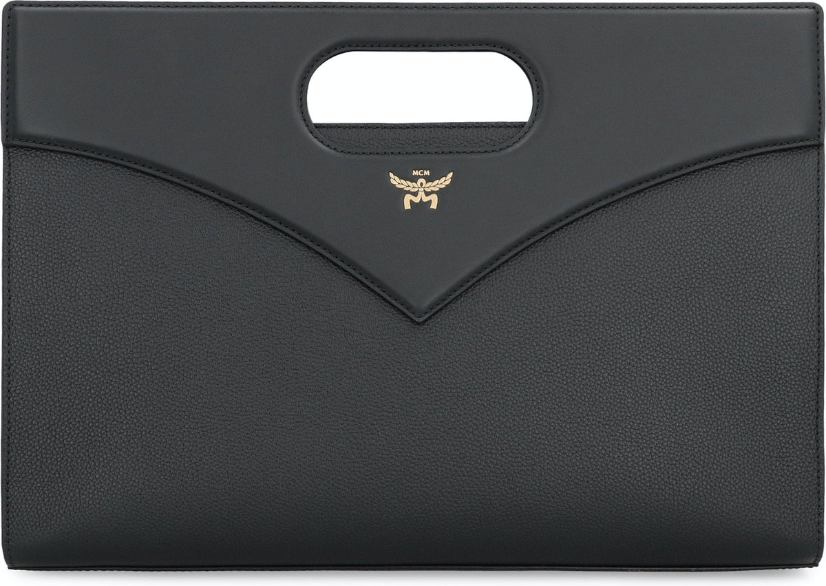 Mcm Women's Diamond Leather Tote in Black | MWTESAK02 Color BK