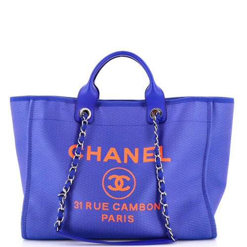 CHANEL Deauville NM Tote Mixed Fibers Medium